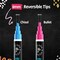 Liquid Chalk Markers for Blackboards - Bold Color Dry Erase Marker Pens - Chalk Markers for Chalkboards Signs, Windows, Blackboard, Glass - 6mm Reversible Tip (20 Pack)